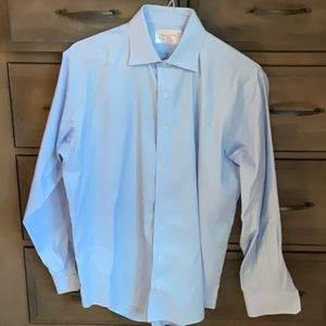 The perfect blue shirt.  Trim fit.